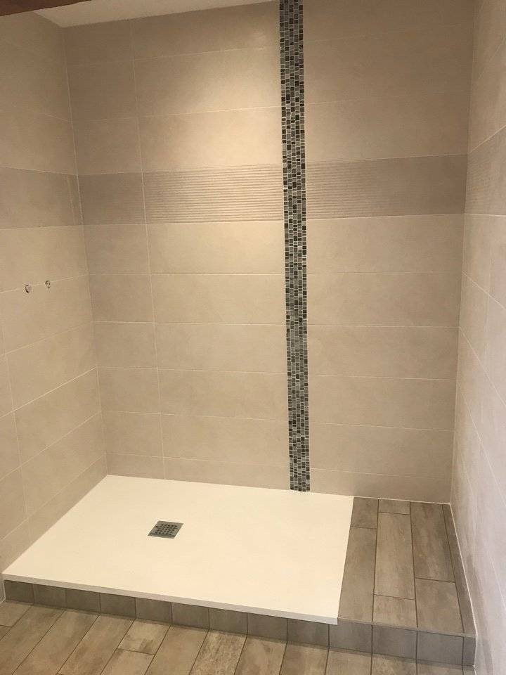 douche à l'italienne surélevée